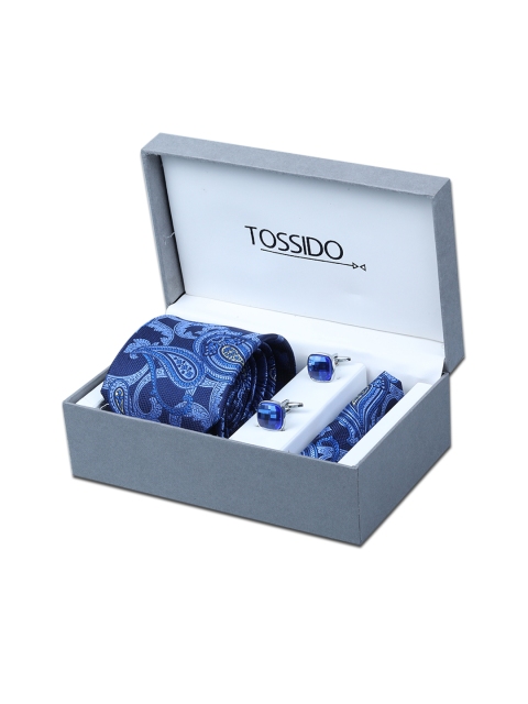 

Tossido Men Blue Printed Accessory Gift Set