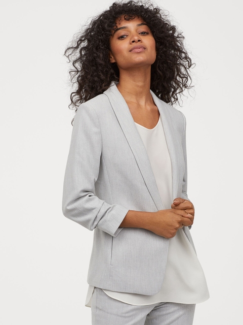 

H&M Grey Shawl Collar Jacket