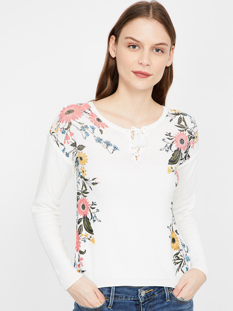 

Bossini Women White Printed Sweater