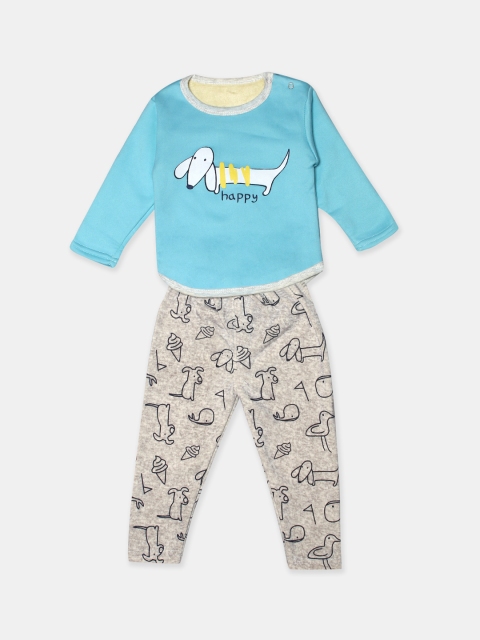 

PASSION PETALS Boys Blue Printed Night suit