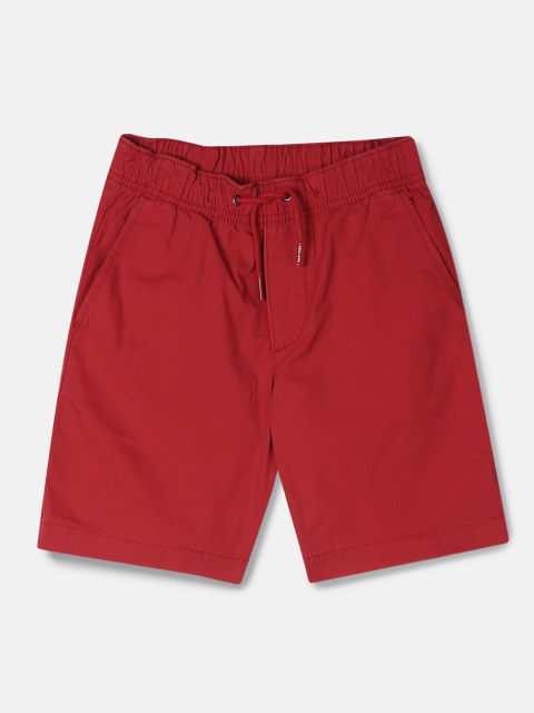 

GAP Boys Red Solid Everyday Pull On Shorts