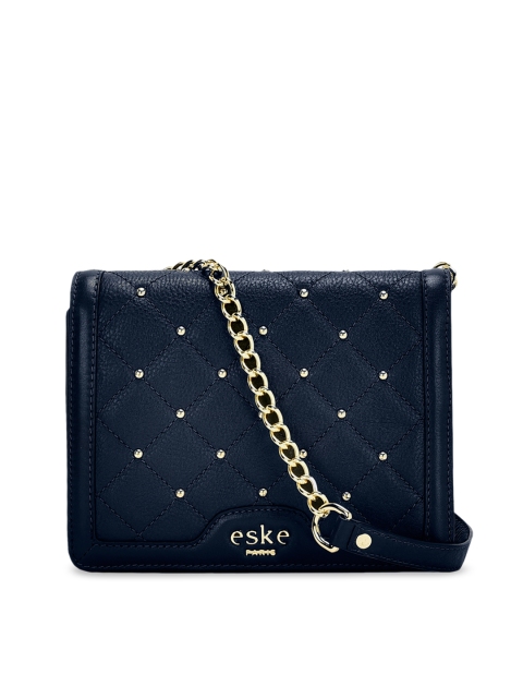

Eske Navy Blue Embellished Sling Bag