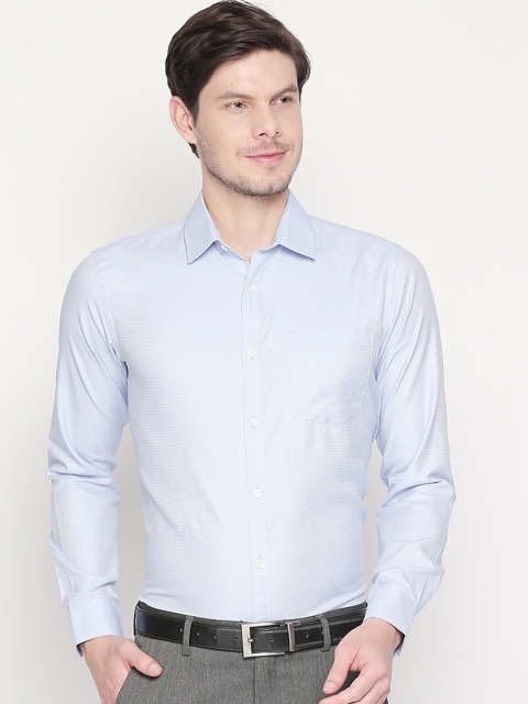 

RICHARD PARKER by Pantaloons Men Blue Slim Fit Printed Formal Shirt