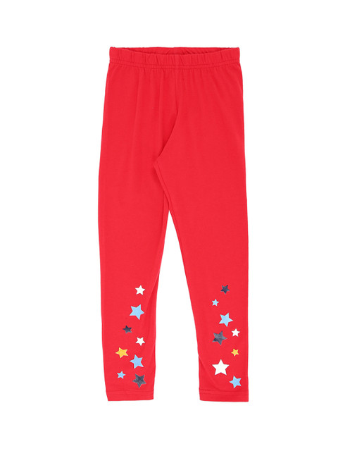 

Pantaloons Junior Girls Red Solid Ankle-Length Skinny-Fit Leggings