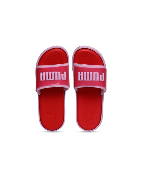 

Puma Women Pink & Red Printed Sliders