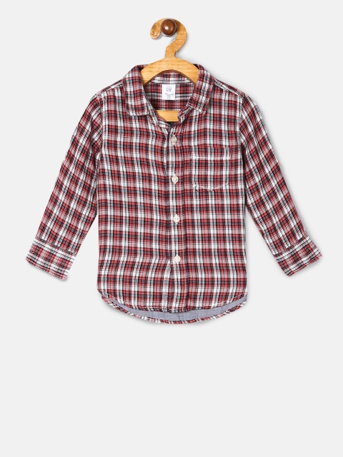 

GAP Boys Red Toddler Boy Double-Weave Convertible Shirt