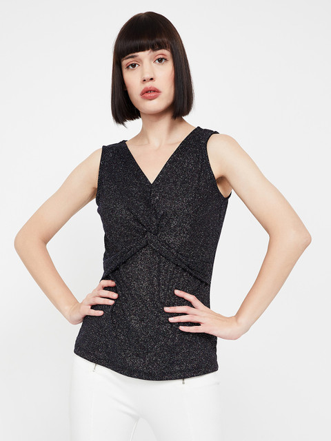 

CODE by Lifestyle Women Black Embellished Top