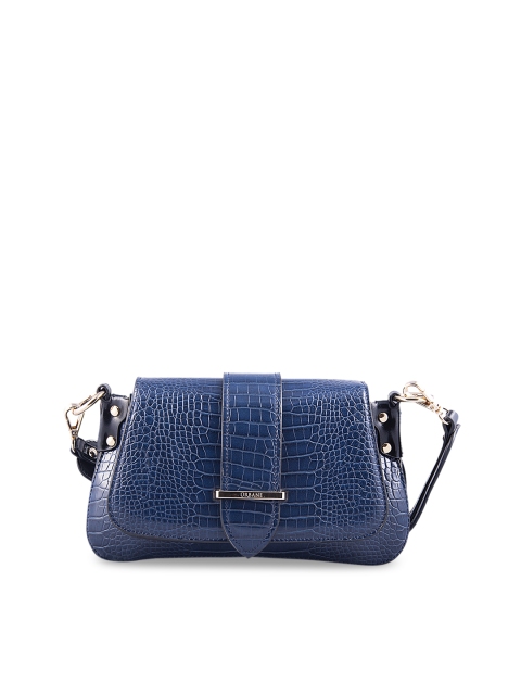 URBANE Navy Blue Textured Sling Bag