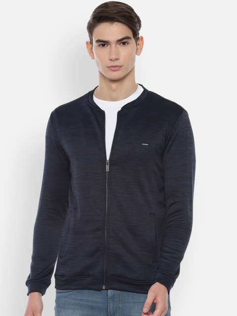 

Van Heusen Sport Men Navy Blue Self Design Sweatshirt