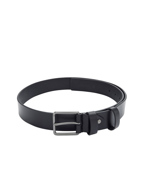 

Park Avenue Men Black Solid Leather Belt