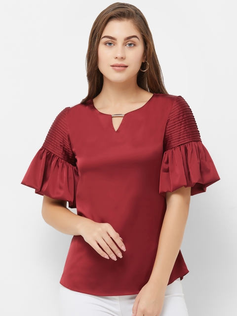 

Soie Women Maroon Solid Top