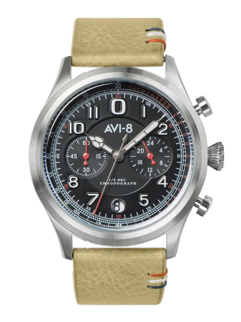 

AVI-8 Men Black Analogue Chronograph Watch AV-4054-02