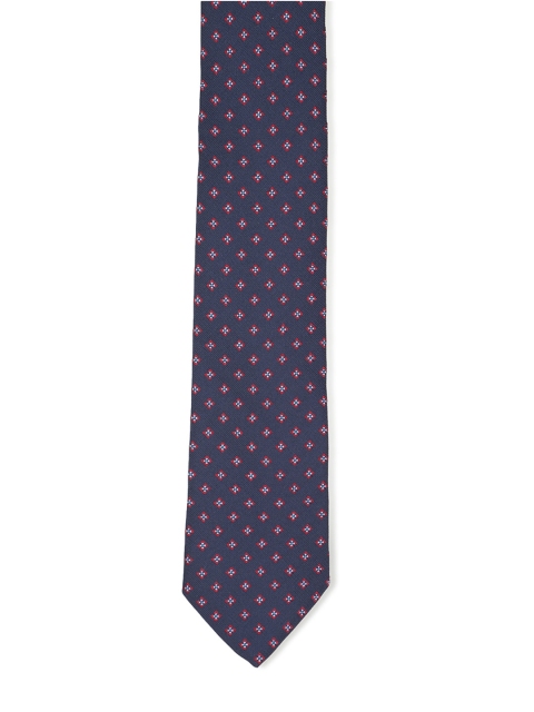 

Van Heusen Navy Blue Woven Design Broad Tie