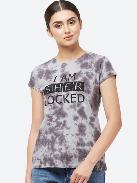 

Free Authority Sherlock Featured Grey Tshirt for Women, Charcoal