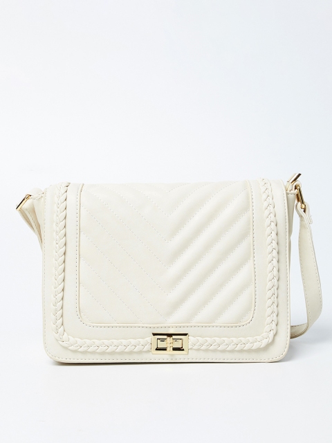 

Ginger by Lifestyle Off-White Solid Sling Bag