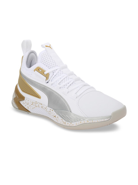 

Puma Men White Uproar Hybrid Court Core Basketball Shoes