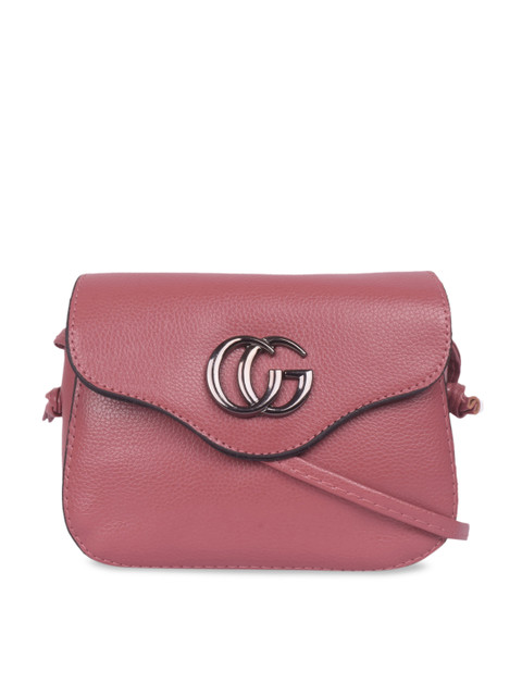 

Bagkok Pink Solid Sling Bag