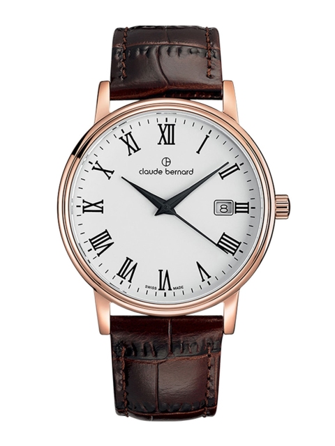 

claude bernard Men White Analogue Watch 53007 37R BR