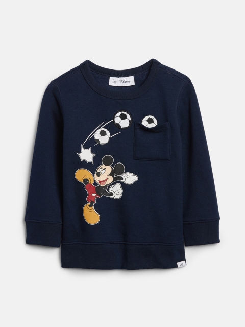 

GAP Boys Blue & White Printed Sweatshirt