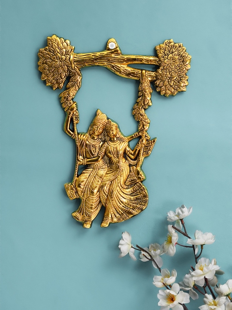 

Archies Gold-Toned Metal Radha Krishna on Jhulla Wall Decor
