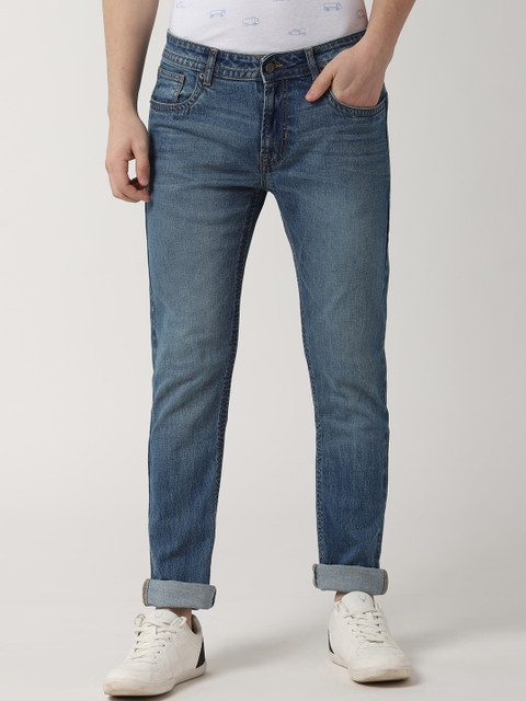 

Peter England Casuals Men Blue Slim Fit Mid-Rise Clean Look Stretchable Jeans
