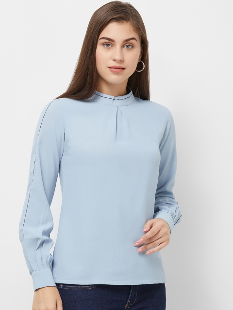 

Soie Women Blue Solid Top