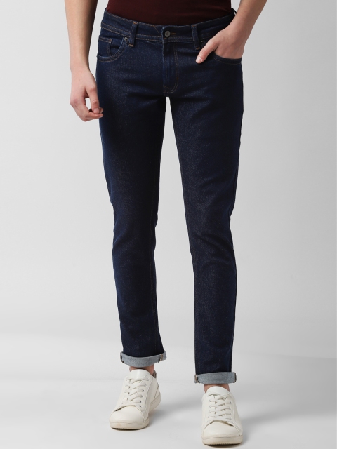 

Peter England Casuals Men Navy Blue Skinny Fit Mid-Rise Clean Look Stretchable Jeans