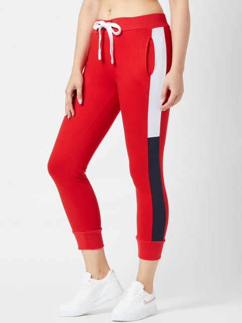 

The Dry State Women Red Solid Slim-Fit Joggers