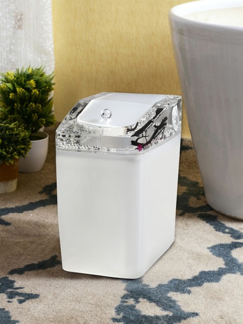 

OBSESSIONS White Solid Table-Top Waste Bin