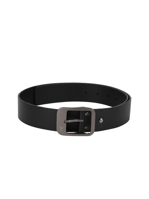 

Van Heusen Men Black Leather Solid Belt