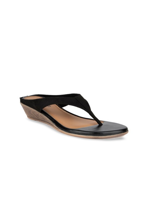 

SOLES Women Black Solid Wedges