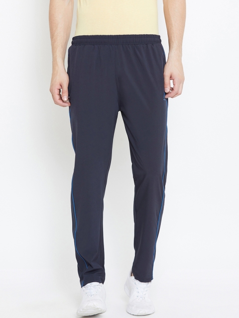 

PERFKT-U Men Navy Blue Solid Straight-Fit Trackpants