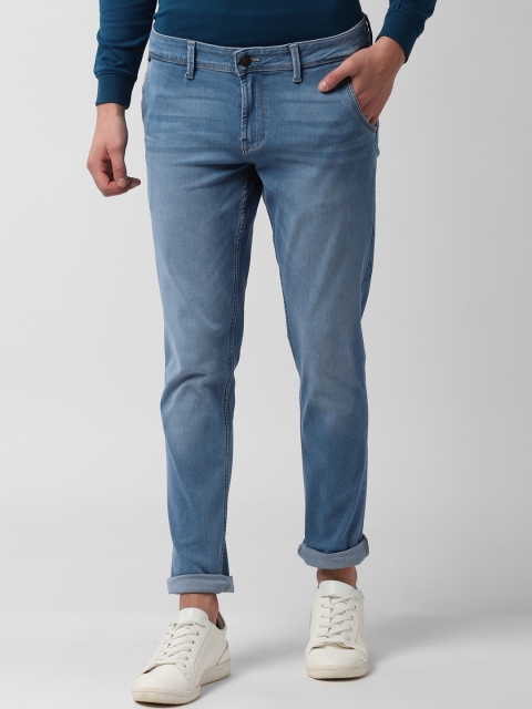 

Peter England Casuals Men Blue Slim Fit Mid-Rise Clean Look Stretchable Jeans