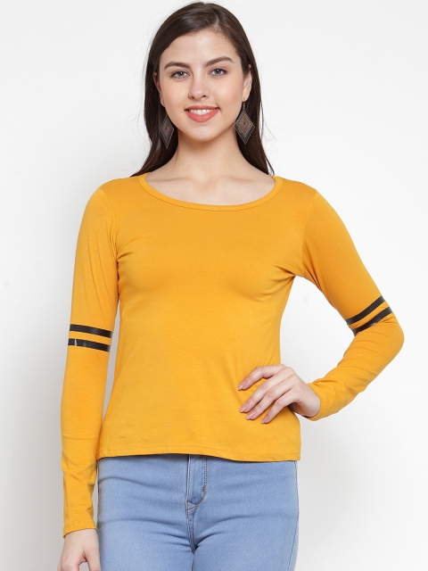 

Everlush Women Mustard Solid Top
