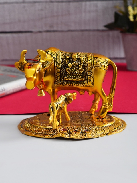 

Archies Gold-Toned Cow with Calf Showpiece