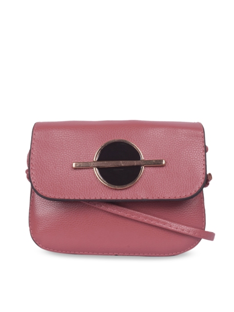 

Bagkok Pink Solid Sling Bag