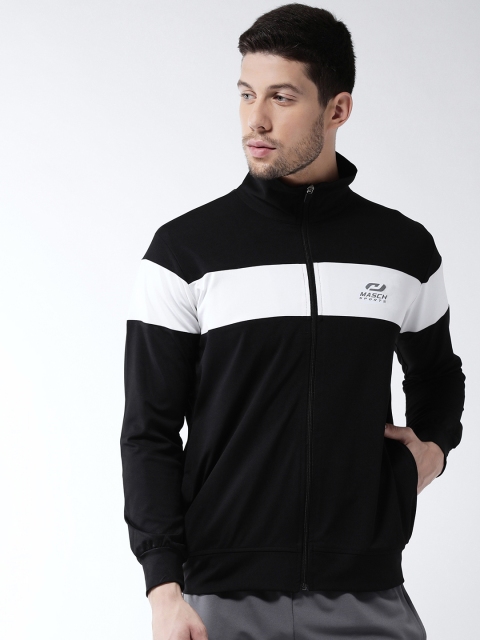 

Masch Sports Men Black Colourblocked Lightweight Sporty Jacket