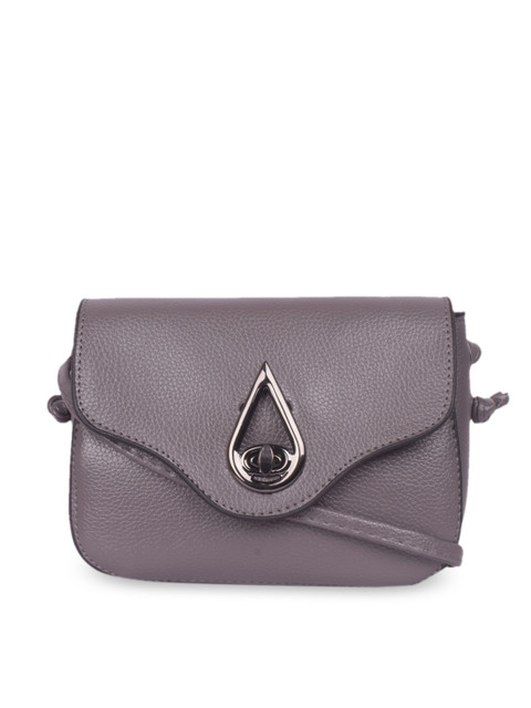 

Bagkok Grey Solid Sling Bag