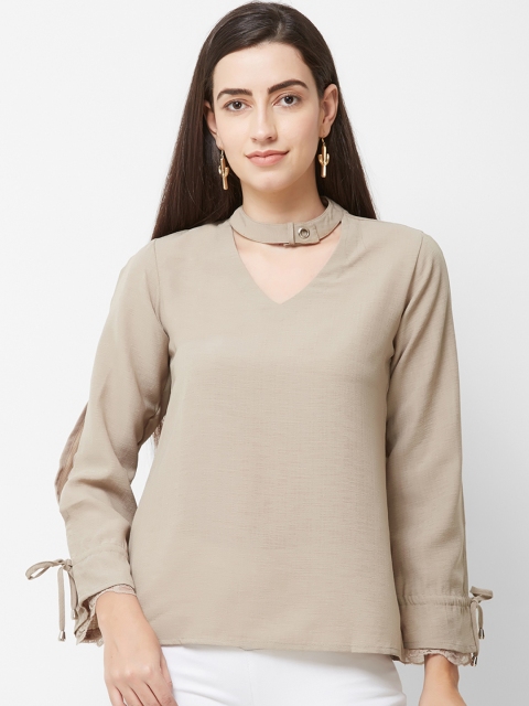 

Soie Women Beige Solid Top
