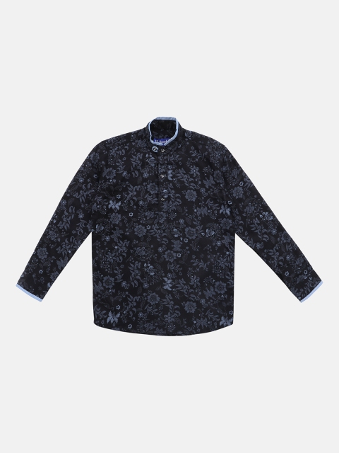 

Lil Tomatoes Boys Black Regular Fit Printed Casual Shirt