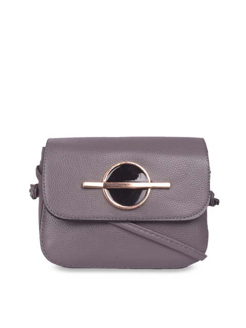 

Bagkok Grey Solid Sling Bag