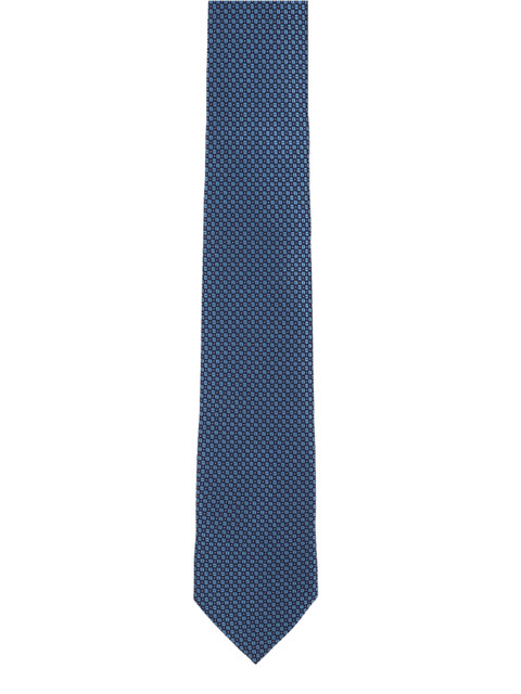 

Van Heusen Navy Blue Woven Design Broad Tie