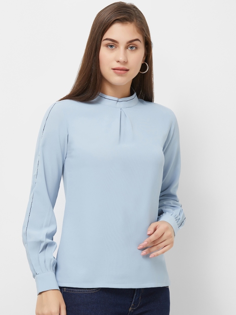 

Soie Women Blue Solid Top