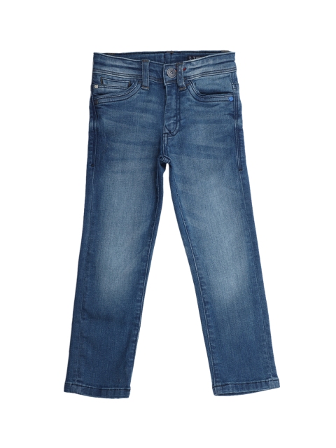 

Allen Solly Junior Boys Blue Regular Fit Mid-Rise Clean Look Stretchable Jeans