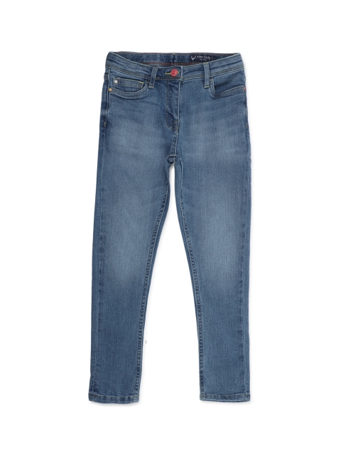 

Allen Solly Junior Girls Blue Regular Fit Mid-Rise Clean Look Stretchable Jeans