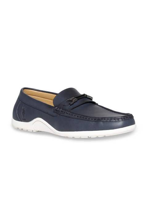 

U.S. Polo Assn. Men Navy Blue Solid Horsebit Loafers