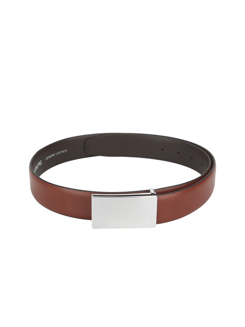 

Red Tape Men Tan Brown Textured Leather Belt
