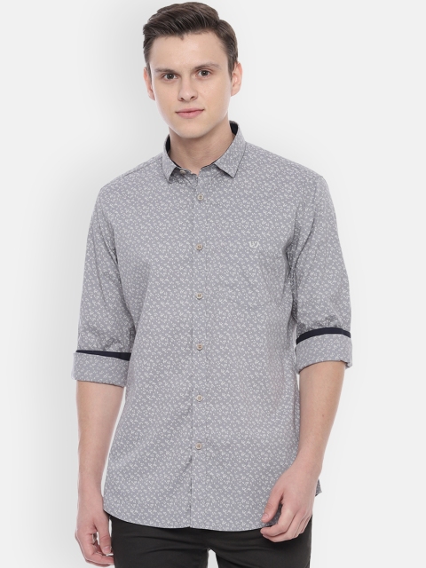 

Van Heusen Sport Men Grey Slim Fit Printed Casual Shirt