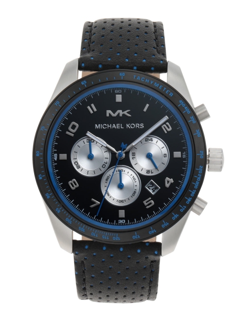 

Michael Kors Men Black & Silver-Toned Analogue Watch MK8706