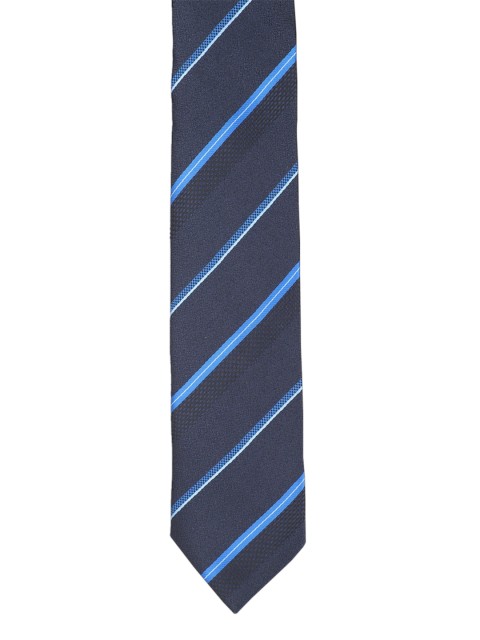 

Van Heusen Navy Blue Striped Broad Tie